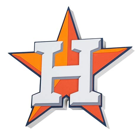 Houston Astros 3d Fan Foam Logo Sign