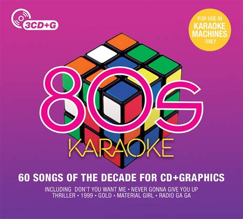 Various Artists 80s Karaoke 3cdg Music