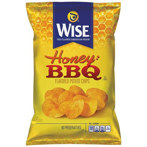 Wise Honey Bbq Flavored Potato Chips 325 Oz