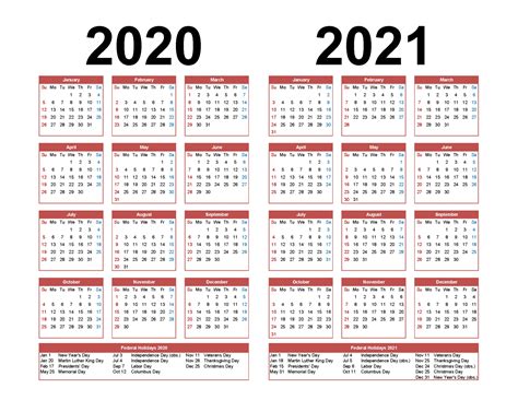 Download 2020 2021 Printable Calendar Free Letter Templates