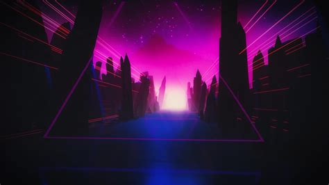 Synthwave Animated Background