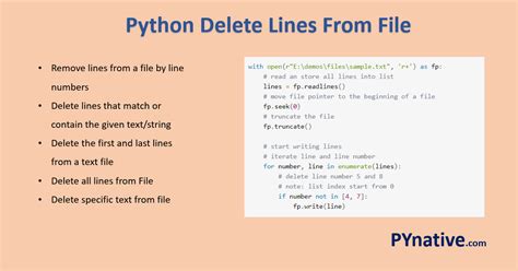 Python Delete Lines From A File 4 Ways Pynative