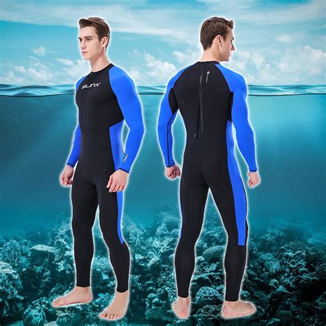 Areyourshop Men Wetsuit Full Body Suit Super Stretch Diving Suit Swim