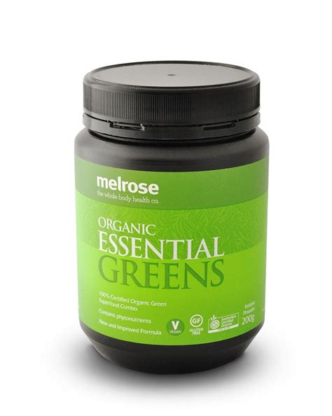 Melrose Organic Essential Greens Powder 200g Beevitamins