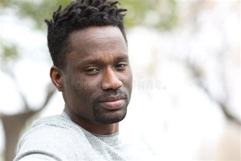 Confident Black Man Looking At Camera In The Park Stock Image Image