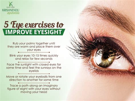 5 Eye Exercises To Improve Eyesight Yoga Eye Exercises