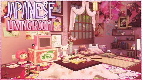 Sims 4cute Japanese Inspired Living Roomcc Sims 4 Anime Sims 4 Sims
