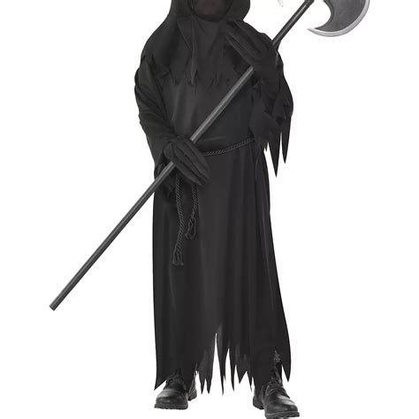 Boys Light Up Glaring Grim Reaper Costume Party City