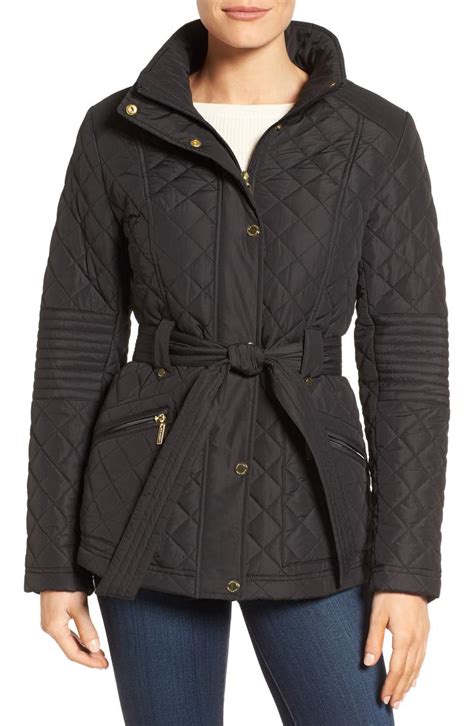 Gallery Belted Quilted Jacket Nordstrom