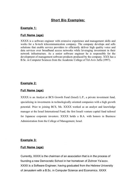 013 Student Autobiography Template College Example