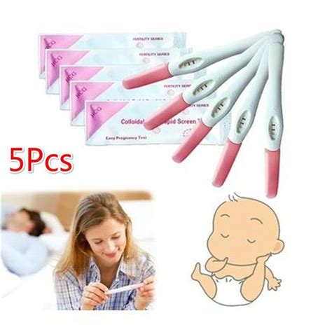 5pcs Home Use Accurate Early Pregnancy Strip Test Kit Detection Hcg