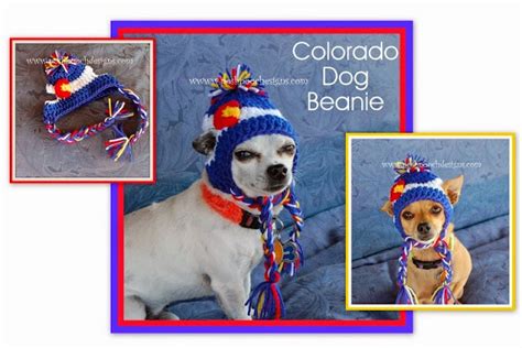 Posh Pooch Designs Colorado Dog Beanie Small Dog Hat Crochet Pattern