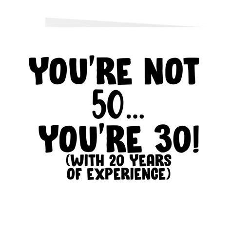 Youre Not 50 Funny 50th Birthday Card 50th Birthday Etsy