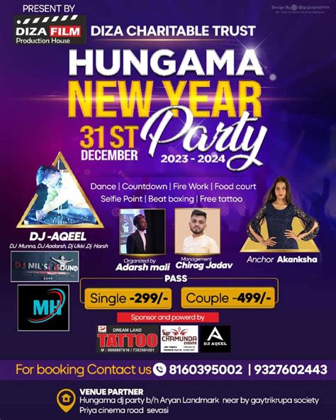 Hangama New Years Party Hungama New Year Party Vadodara 31