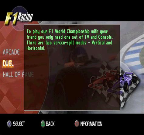 F1 Racing Championship Screenshots For Playstation Mobygames