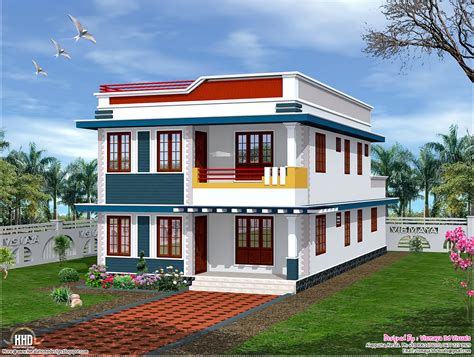 2325 Sqfeet Flat Roof House Elevation Kerala Home Design And Floor Plans