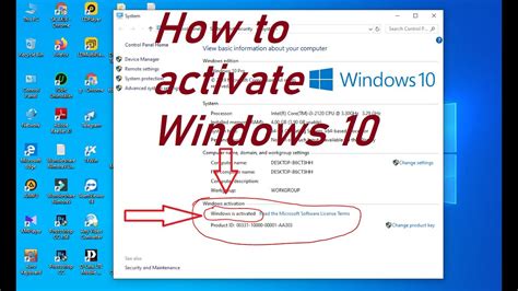 How To Activate Windows Windows 10 Activation Windows 10 Activation