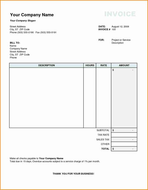 Sample Tax Invoice Template Australia Invoice Format In Excel Invoice