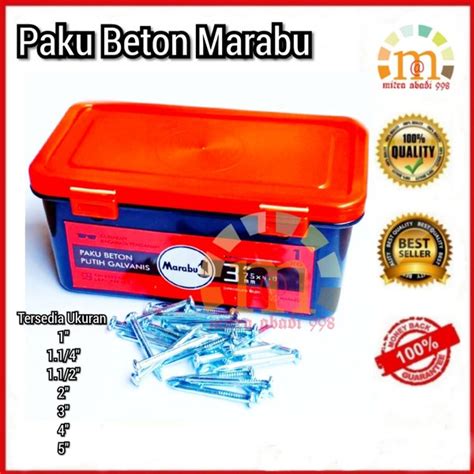 Jual Paku Beton Marabu Inch Cm Isi Kg Per Box Di Lapak Mitra Abadi Bukalapak