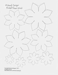Free printable flower template or small with patterns to color plus. Mel Stampz: Resized Mirkwood Flower Templates | Paper ...