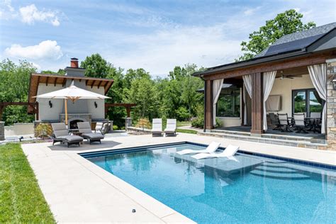 Cane Creek French Country Pool House Idology Asheville