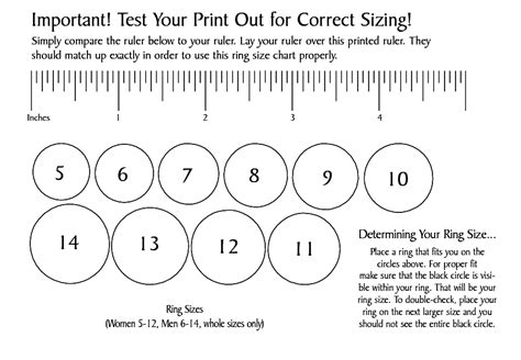 Printable How To Measure Ring Size Find The Right Size Ring With Our