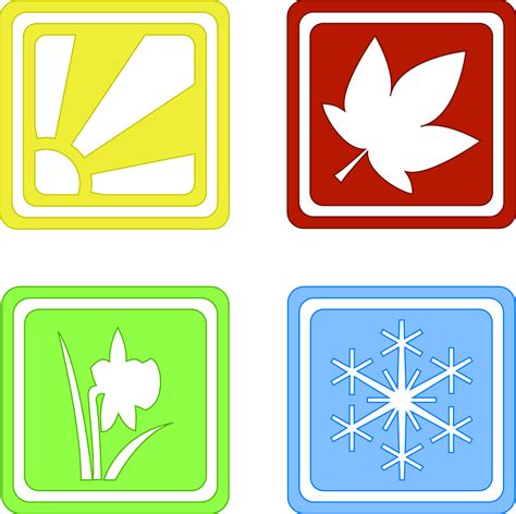 Jahreszeiten Vier Symbole Kostenlose Vektorgrafik Auf Pixabay Pixabay