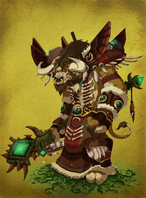 Tauren Druid By Pokketmowse On Deviantart Warcraft Art World Of