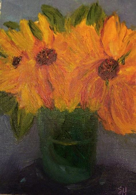 Sunflowers Painting By Susan Haddock