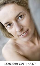 Mid Adult Caucasian Nude Woman Smiling Stock Photo 5704897 Shutterstock
