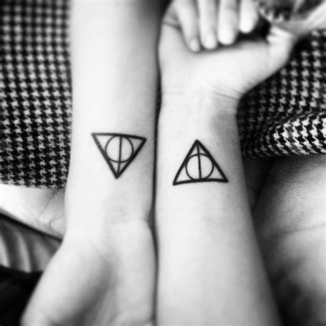 Deathly Hallows Matching Tattoos Matching Tattoos Tattoos Triangle