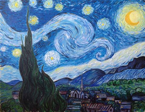 The Starry Night Painting By Vincent Van Gogh Uhd 4k