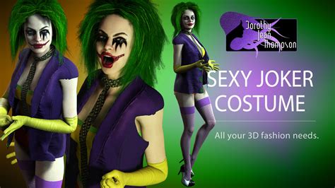 [ Reallusion Full ] Sexy Joker Costume 2024 Free Daz 3d Models