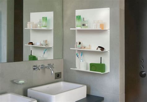 The 21 x 18.75 wall mounted. Set of 4 bathroom shelves "LE" - TEEbooks