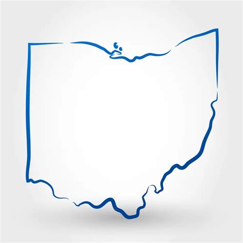 Map Of Ohio Stock Vectors Royalty Free Map Of Ohio Illustrations