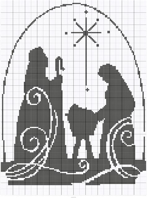 Maybe you would like to learn more about one of these? Nativity Silhouette | Christmas cross stitch, Cross ...