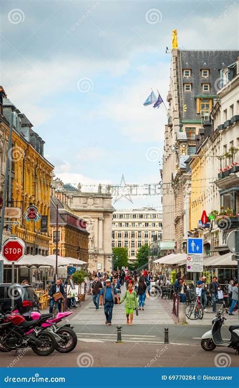 Lille Downtown France Editorial Stock Image Image Of Horizontal