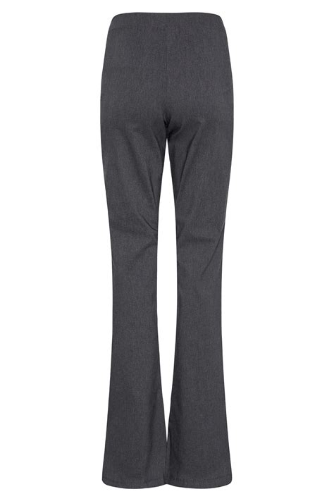 Tall Womens Lts Charcoal Grey Stretch Bootcut Trousers Long Tall Sally