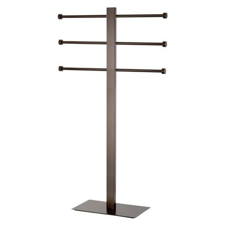 Frequent special offers and discounts up to 70% off for all products! Modern Freestanding Towel Stand in Oil Rubbed Bronze ...