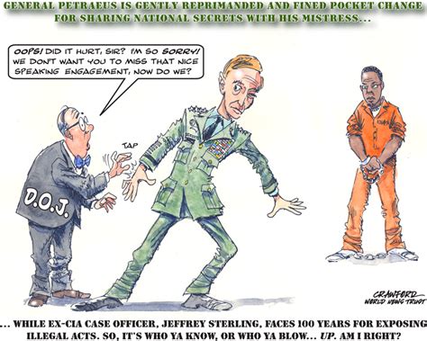 World News Trust Toon Petraeus Is Reprimanded Gregory Crawford