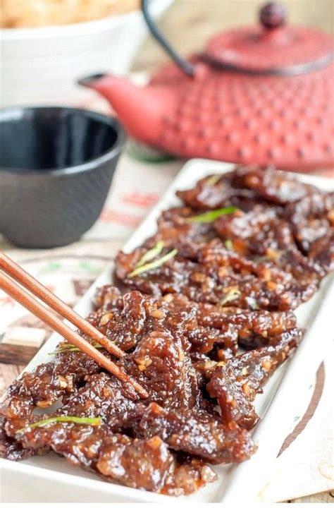 In a saucepan, heat oil on high heat setting. Crispy And Sticky Mongolian Beef | Recipe | Mongolian beef ...
