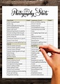 Wedding Photography Checklist Template, Wedding Photographer Business ...