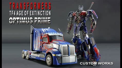 Custom Transformers Tf4 Age Of Extinction Movie Optimus Prime Figure