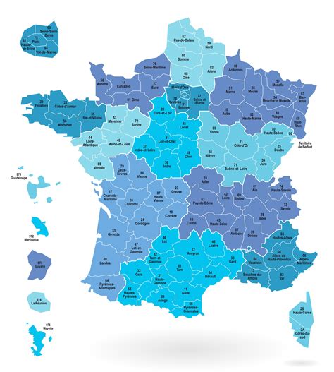 Cartes Des Départements Et Régions De La France Cartes De Tout