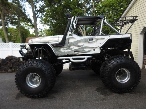 Tuned Small Block 1989 Jeep Wrangler Monster Truck For Sale