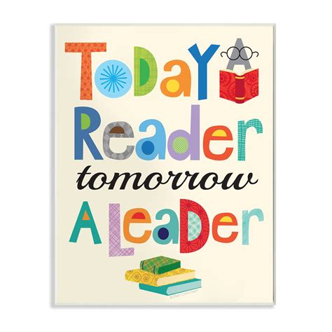 Today A Reader Tomorrow A Leader Wall Plaque Art Overstock