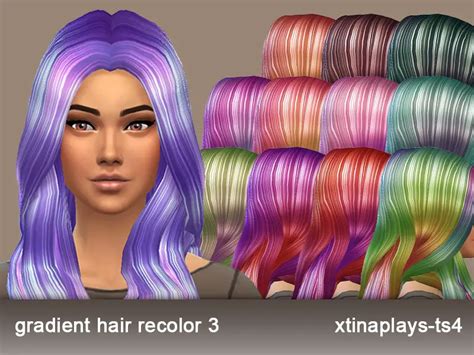 The Sims Resource Gradient Hair Recolor 3 By Xtinaplays Ts4 Sims 4 Vrogue