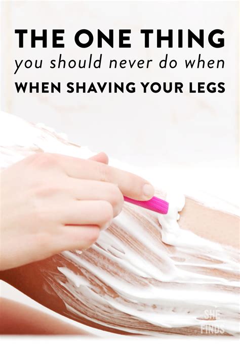 The One Thing You Should Never Do When Shaving Your Legs Shaving