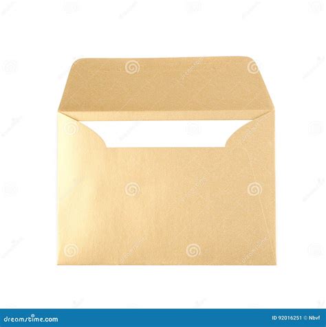 Opened Paper Envelope Isolated Stock Image Image Of Office Message