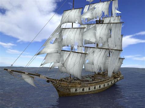 3d Asset Brig Sailing Ship Pack Cgtrader